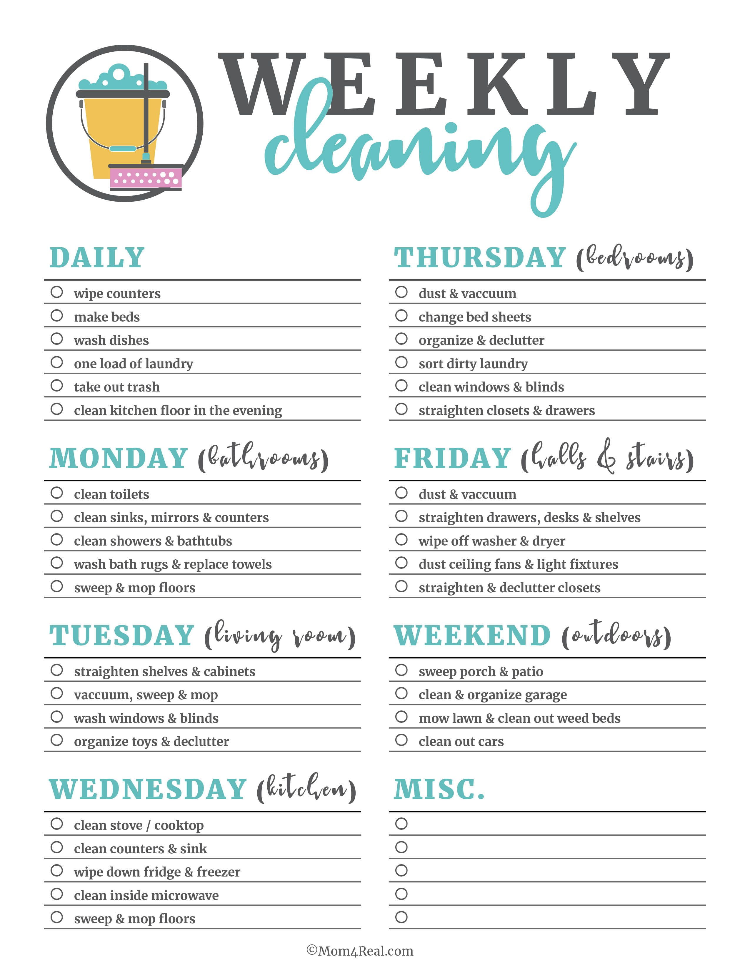 How To Clean Your House In 2 Hours Or Less: Speed Cleaning Checklist